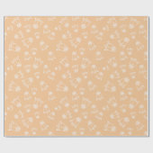 Witte Trouwrozen Bruidsfeest Cadeaus Naadloos Cadeaupapier (Vlak)