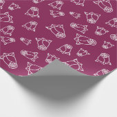 Witte Trouwrozen Trouw Bruiloft Cadeaus Naadloos Cadeaupapier (Hoek)