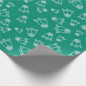 Witte Trouwrozen Voor Bruidsfeesten Naadloos Cadeaupapier (Hoek)