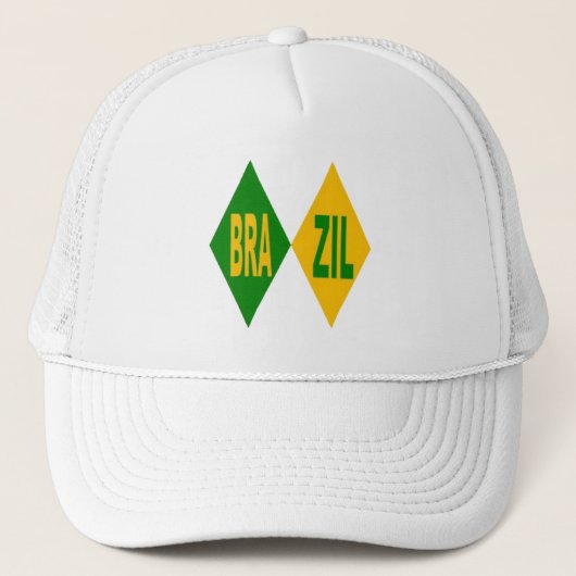 Witte Trucker pet BRAZIL (Voorkant)