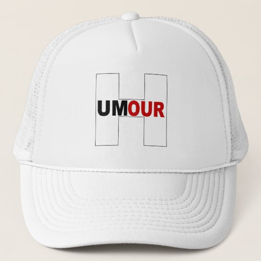 witte trucker pet HUMOUR (Voorkant)