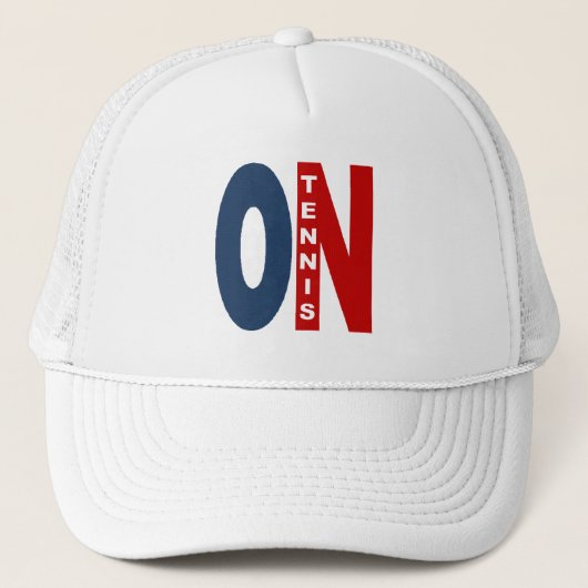 Witte Trucker pet ONTARIO TENNIS (Voorkant)