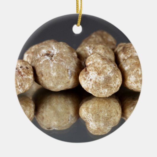 Witte truffels Tuber oligospermum Keramisch Ornament (Voorkant)