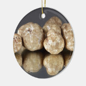 Witte truffels Tuber oligospermum Keramisch Ornament (Links)