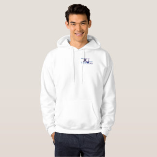 Witte trui met kleur logo hoodie