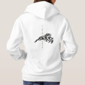 "Witte trui met lange mouwen" T-shirt Hoodie (Achterkant)