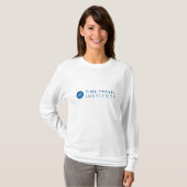 Witte TTI-Logo lange hoes T-shirt (Voorkant volledig)