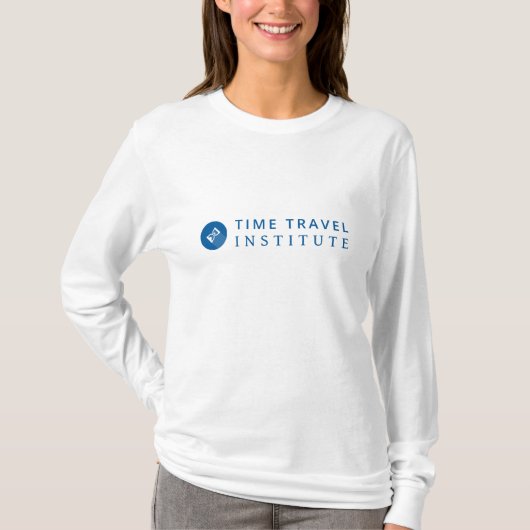 Witte TTI-Logo lange hoes T-shirt (Voorkant)