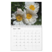 Witte Tuin Bloemen Kalender (Mar 2026)