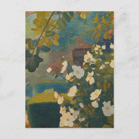Witte Tuin Briefkaart (Voorkant)