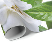 Witte tuinbloemen en groen cadeaupapier (Rol Hoek)