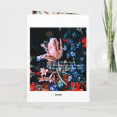 WITTE TULIPS, KOPIDEN, Valentijnsdag STROOMSTROMEN Feestdagen Kaart (Achterkant)