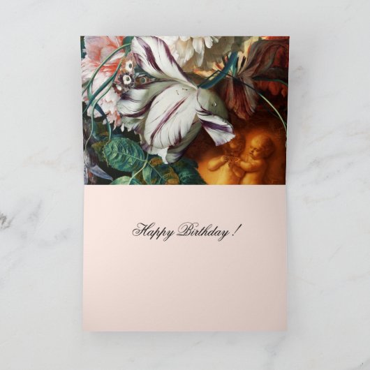 WITTE TULIPS, KOPIDEN, VROUWERS, zaterdag Kaart (Binnen)