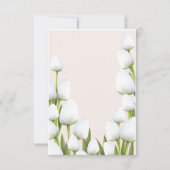 Witte Tulp bloemen  Kaart (Voorkant)
