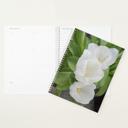 Witte Tulp Bloemendagplanner/Organizer Planner (Display)