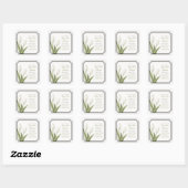 Witte Tulp Gedenkkaars Sticker (Vel)