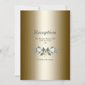 Witte Tulp Gouden Trouw Uitnodiging (Achterkant)