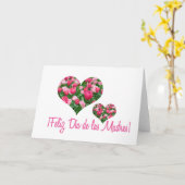 witte tulp harten moederdag spaans kaart (Gele Bloem)