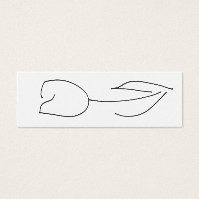 Witte Tulp Kaart (Voorkant)