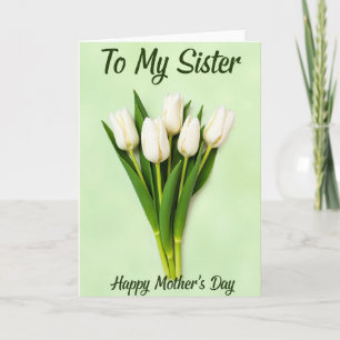 Witte Tulp Moederdagkaart Kaart