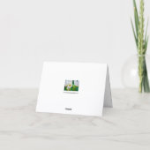 Witte Tulp Wenskaart Bedankkaart (Achterkant)