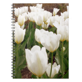 Witte Tulpbloemen Notitieboek