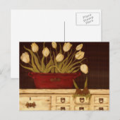 witte tulpen briefkaart (Voorkant / Achterkant)