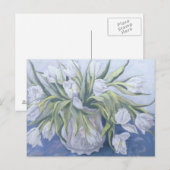 Witte tulpen briefkaart (Voorkant / Achterkant)