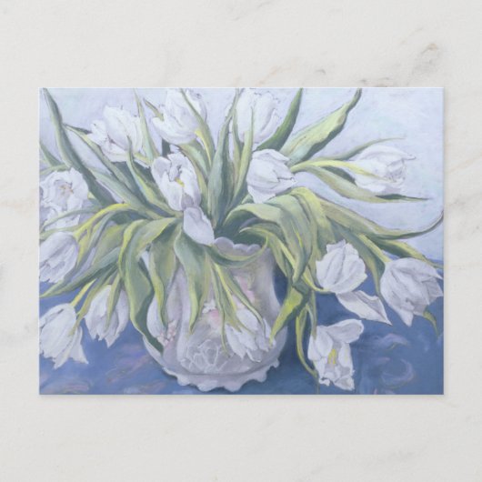 Witte tulpen briefkaart (Voorkant)