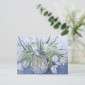 Witte tulpen briefkaart (Staand voorkant)