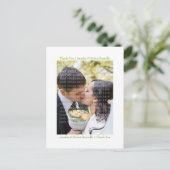 Witte Tulpen Dank u Briefkaart (Staand voorkant)