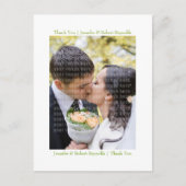 Witte Tulpen Dank u Briefkaart (Voorkant)