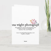 Witte Tulpen door Anna Wight Kaart (Achterkant)