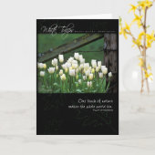 Witte Tulpen door Anna Wight Kaart (Gele Bloem)