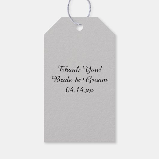 Witte Tulpen en parelhoenders voor Labels Cadeaulabel (Achterkant)