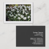 Witte Tulpen (Grenzen) Visitekaartje (Voorkant / Achterkant)