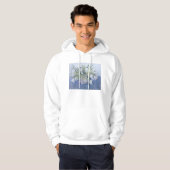 Witte tulpen hoodie (Voorkant volledig)