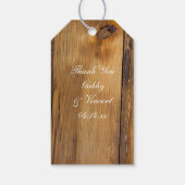 Witte Tulpen in Mason Jar Wedding Favor Label Cadeaulabel (Achterkant)