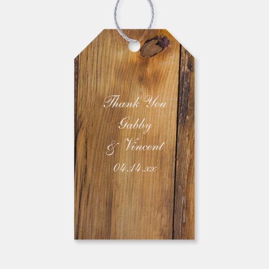 Witte Tulpen in Mason Jar Wedding Favor Label Cadeaulabel (Achterkant)