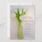 Witte tulpen in melkfles kaart (Voorkant)