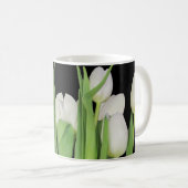 Witte tulpen koffiemok (Voorkant rechts)