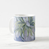 Witte tulpen koffiemok (Voorkant links)