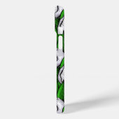 Witte tulpen met groene bladeren Case-Mate iPhone case (Achterkant / Links)