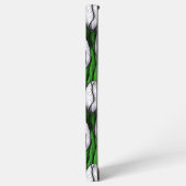 Witte tulpen met groene bladeren samsung galaxy hoesje (Linkerkant)