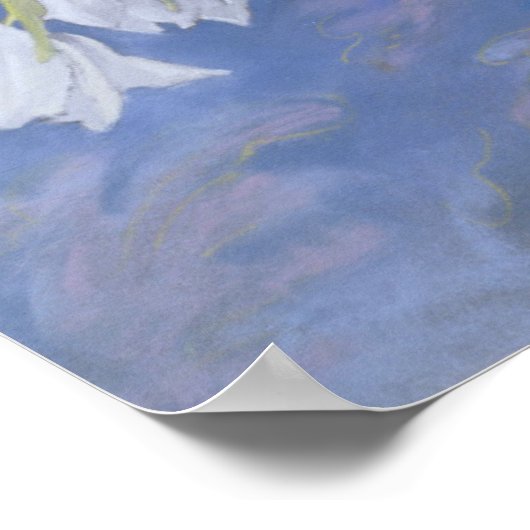 Witte tulpen poster (Hoek)