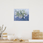 Witte tulpen poster (Keuken)