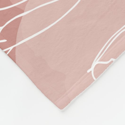  witte tulpen roze achtergrond fleece deken (Hoek)