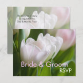 Witte tulpen · RSVP Briefkaart (Voorkant / Achterkant)