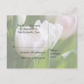 Witte tulpen · RSVP Briefkaart (Achterkant)