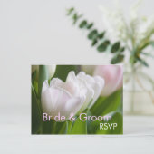 Witte tulpen · RSVP Briefkaart (Staand voorkant)
